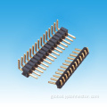 Four Row R/A Pin Header Connector 1.27mm Single Row R/A Single Base Pin Header Factory